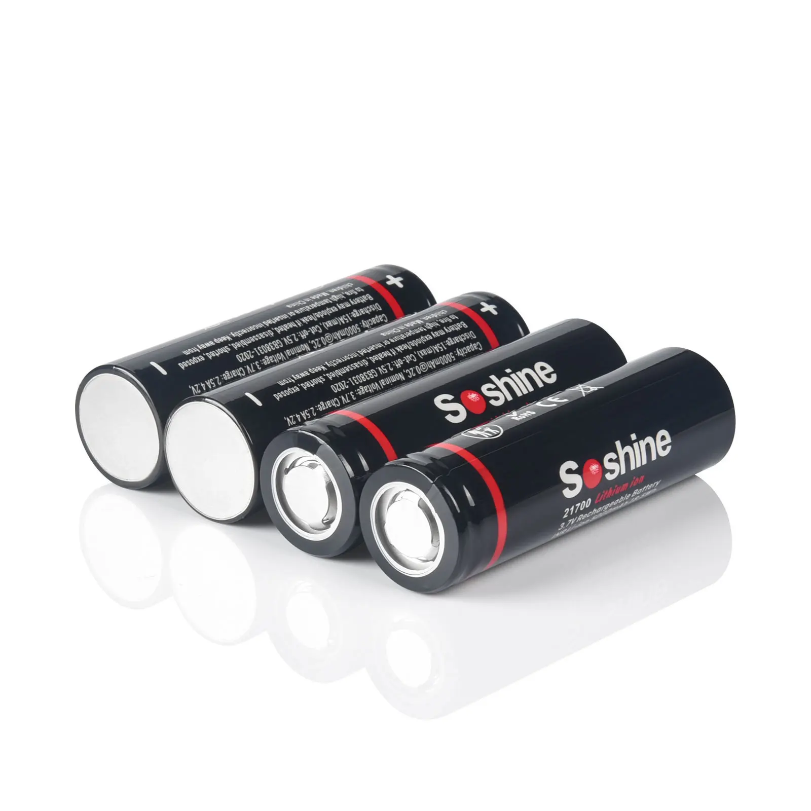 Soshine 2 шт. 21700 3 7 В 5000 мАч 3C литий-ионная аккумуляторная батарея