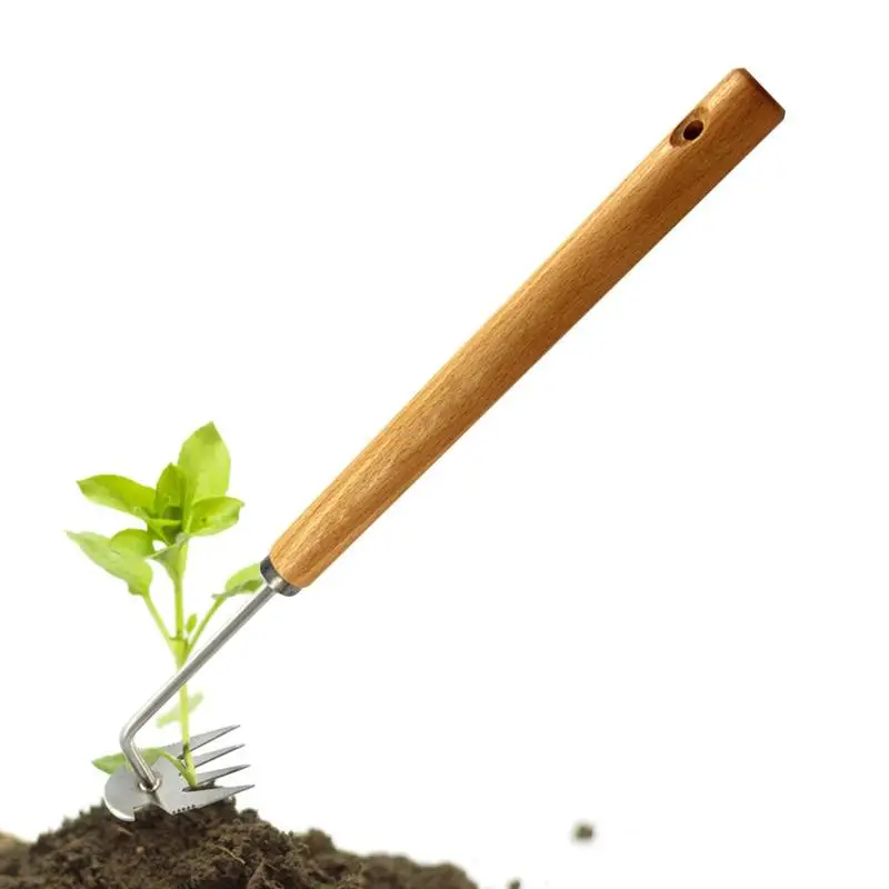 

Weed Puller 4 Tooth Dual Purpose Steel Weed Puller Multifunctional Weeder High Strength Weed Pulling Tool For Garden And Farms