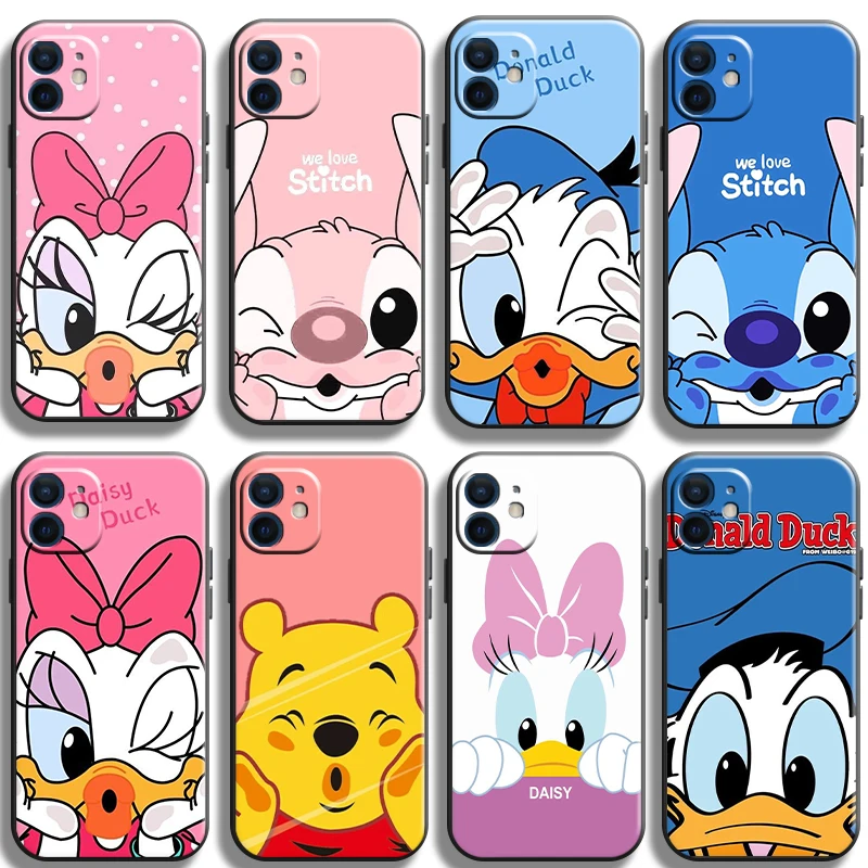 

DISNEY Mickey Funda Phone Case For iPhone 11 13 12 Pro Max 12 13 Mini X XR XS MAX SE 2020 7 8 6s Plus Celular Shell
