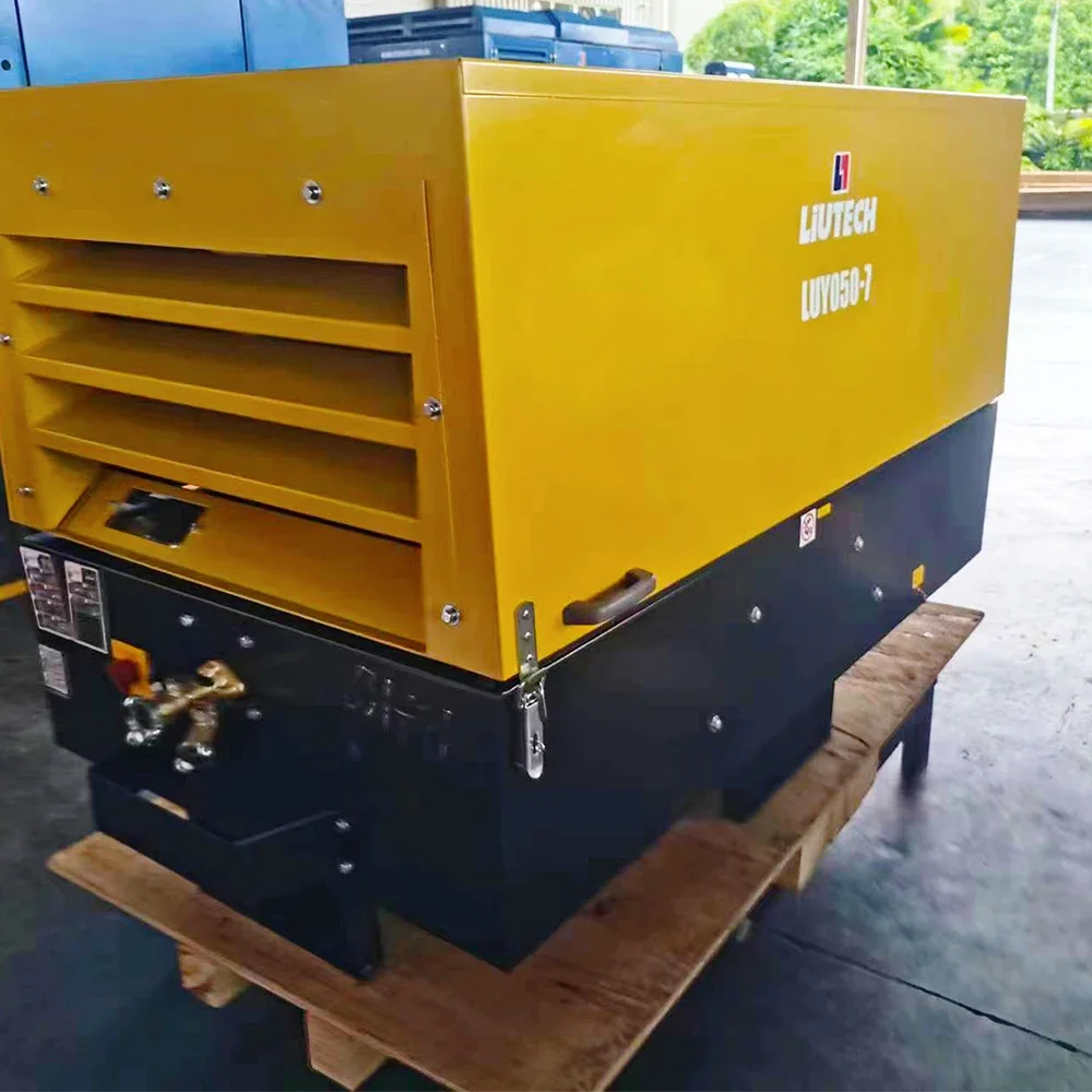 Лидер продаж Liutech воздушный компрессор LUY 050-7 мобильный дизельный 185 cfm 7 бар