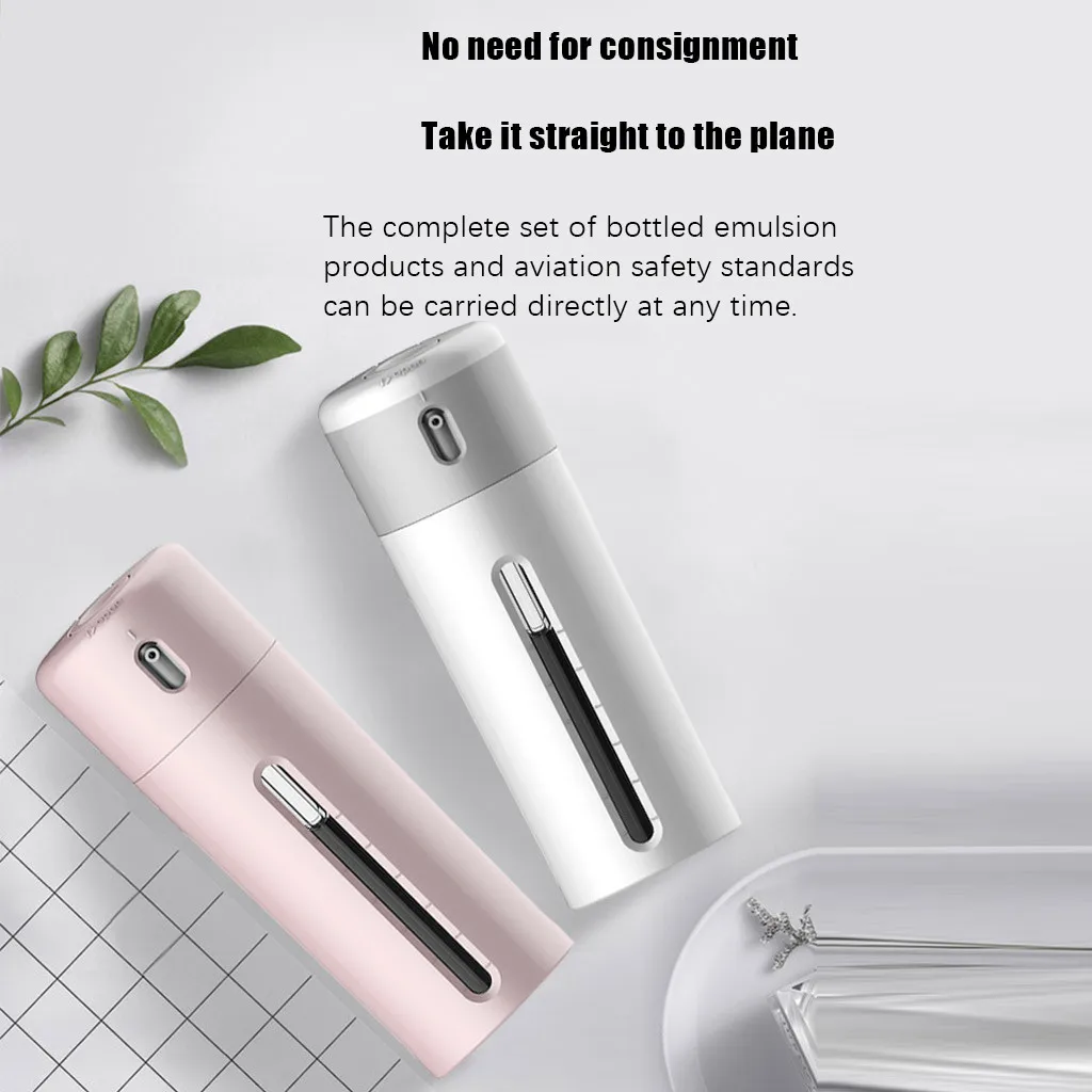 

BOOMAYA Travel Dispenser Split Bottle Shampoo Lotion Shower Gel Soap Bottle 4 in 1 Empty Sub-bottle Press Container Bottles