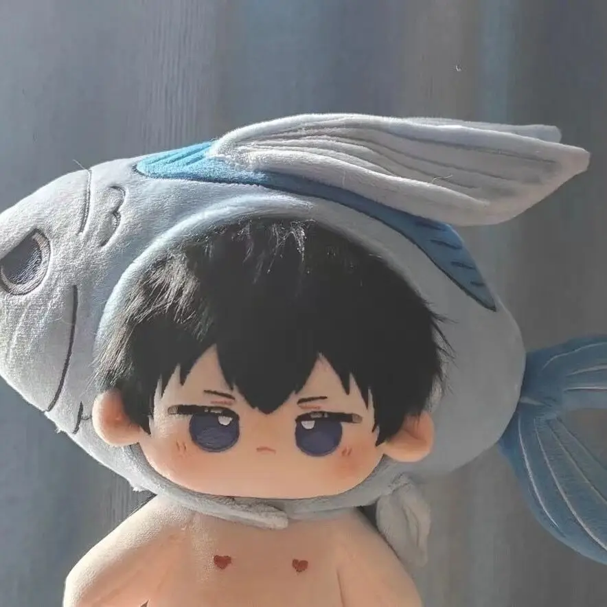 

Anime Haikyuu!! Kageyama Tobio Cute Animal Ear Plush Stuffed Doll Body Dress Up Plushie With Tail Cosplay Xmas Gift 20cm