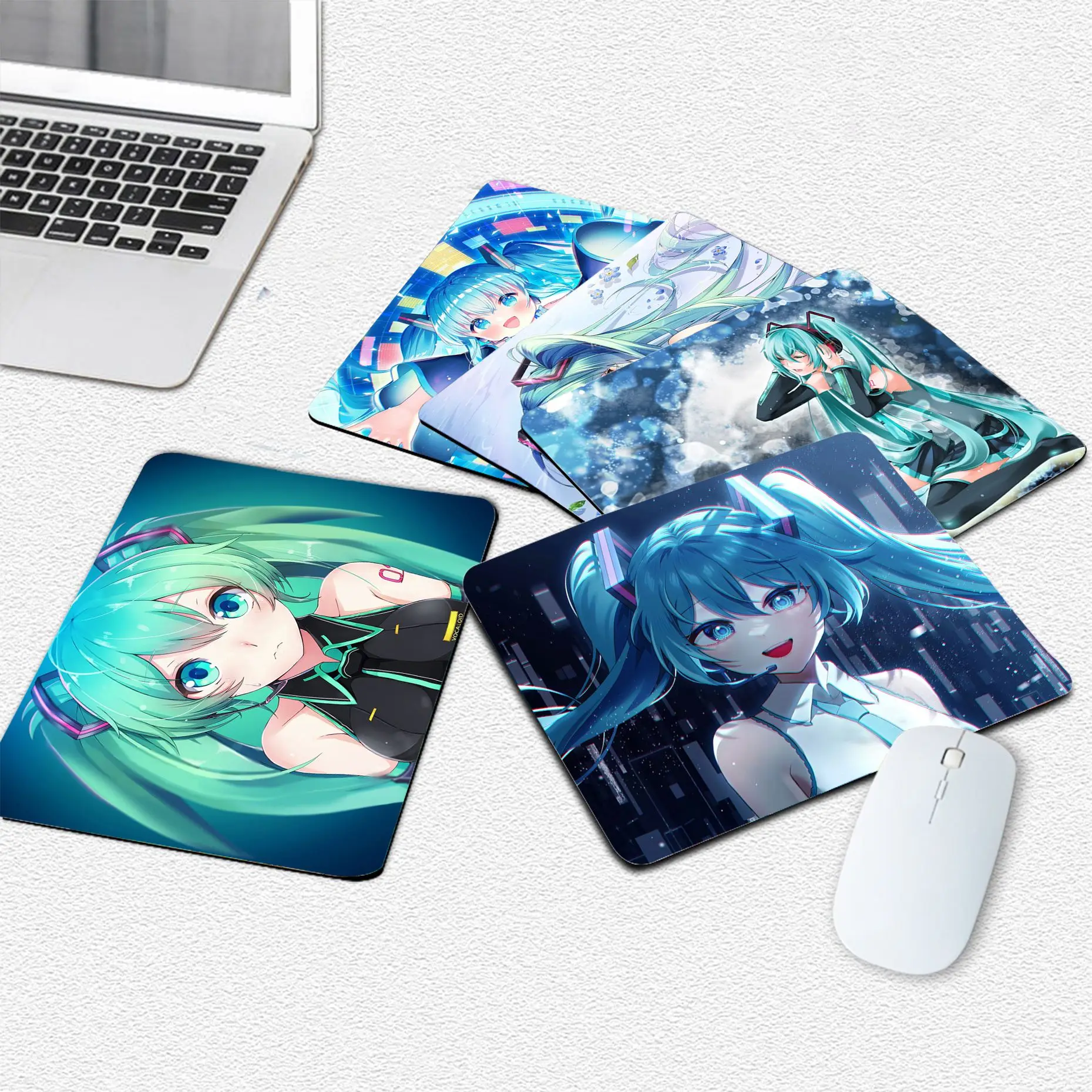 

H-Hatsune M-Miku Anime Mousepad Anti-Slip Gaming Mouse Pad Gamer Desk Mat Keyboard Pad Decoration Mause Office DeskAccessories