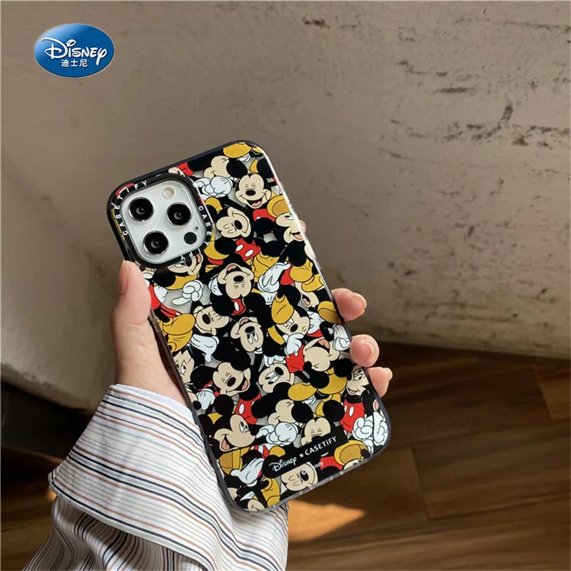 

Disney Mickey Painted Pattern Suitable For iPhone 6/7/8/Plus/X/XS/11/pro/max/12/12 mini iPhone Anti-Fall Soft Case For Girl