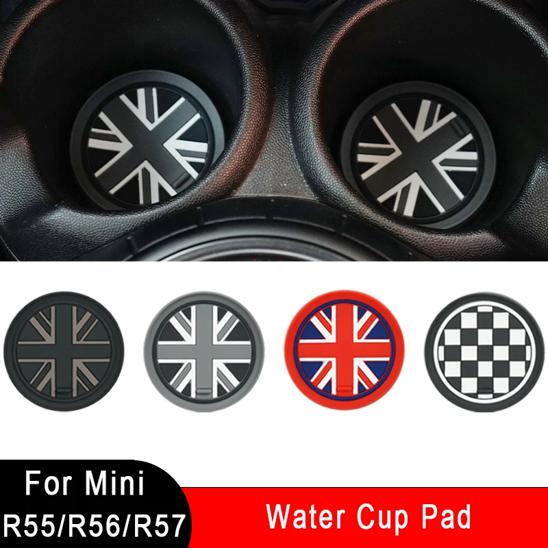 Автомобильная Подставка под стаканы Union Jack, автомобильная Нескользящая Подставка под горку для Mini Cooper Clubman R55 R56 R57 Countryman