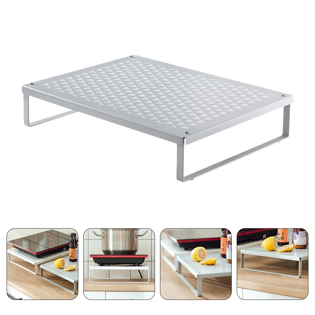 

Rack Storage Oven Desktop Shelf Microwave Stand Organizer Kitchenware Bracket Home Cooker Electric Bench Cooking Kitchen Desk
