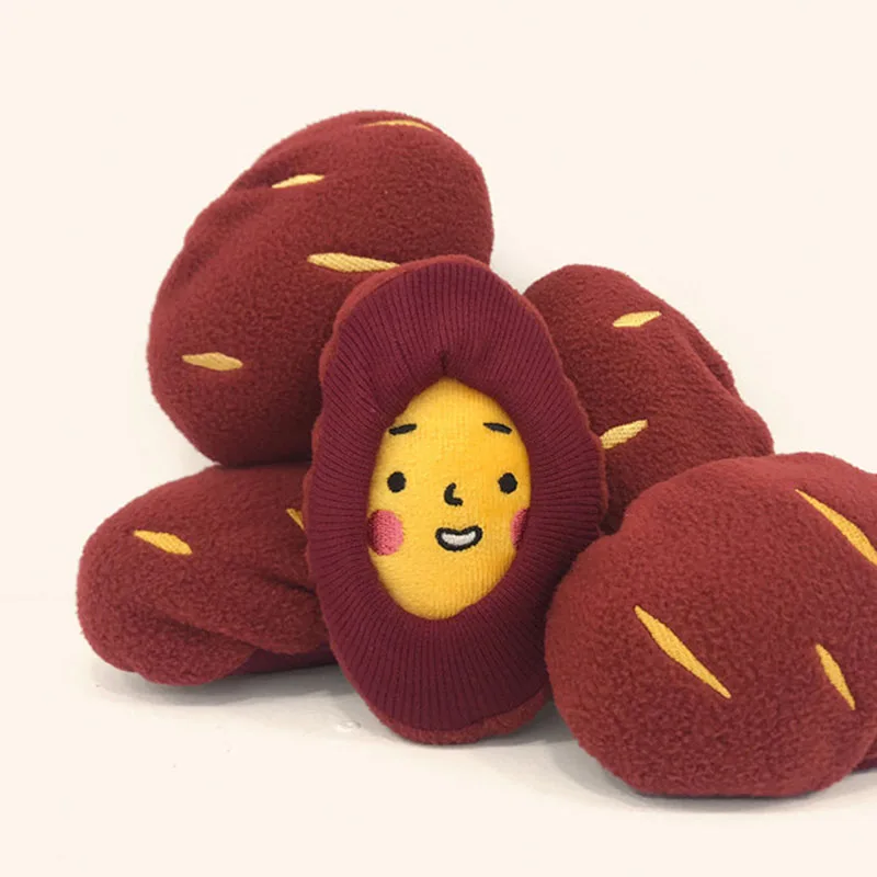 

Hot Dog Toys Potato Sweet Potato Tibetan Food Foreign Trade Original Single Cute Dog Toy Pet Food Toy Dog Accessories
