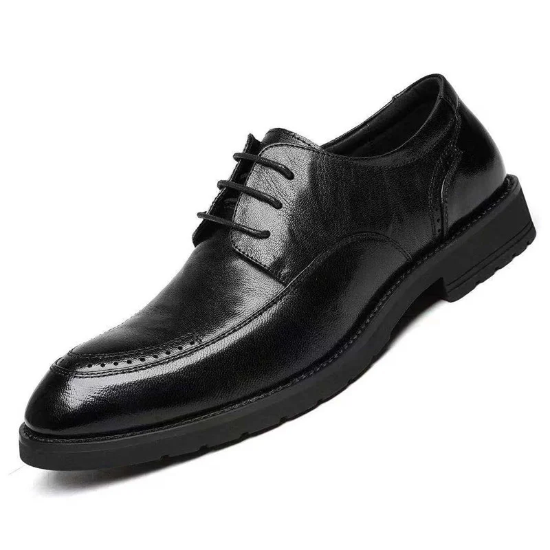 Men Genuine Leather Dress Shoes Fashion Formal Shoes Man Wedding Party Style Comfy Classic Design Casual Shoe