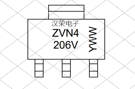 

10 шт./100 шт./500 шт. новый оригинальный ZVN4206GVTA ZVN4206V полевой МОП-транзистор 60В 1A SOT-223