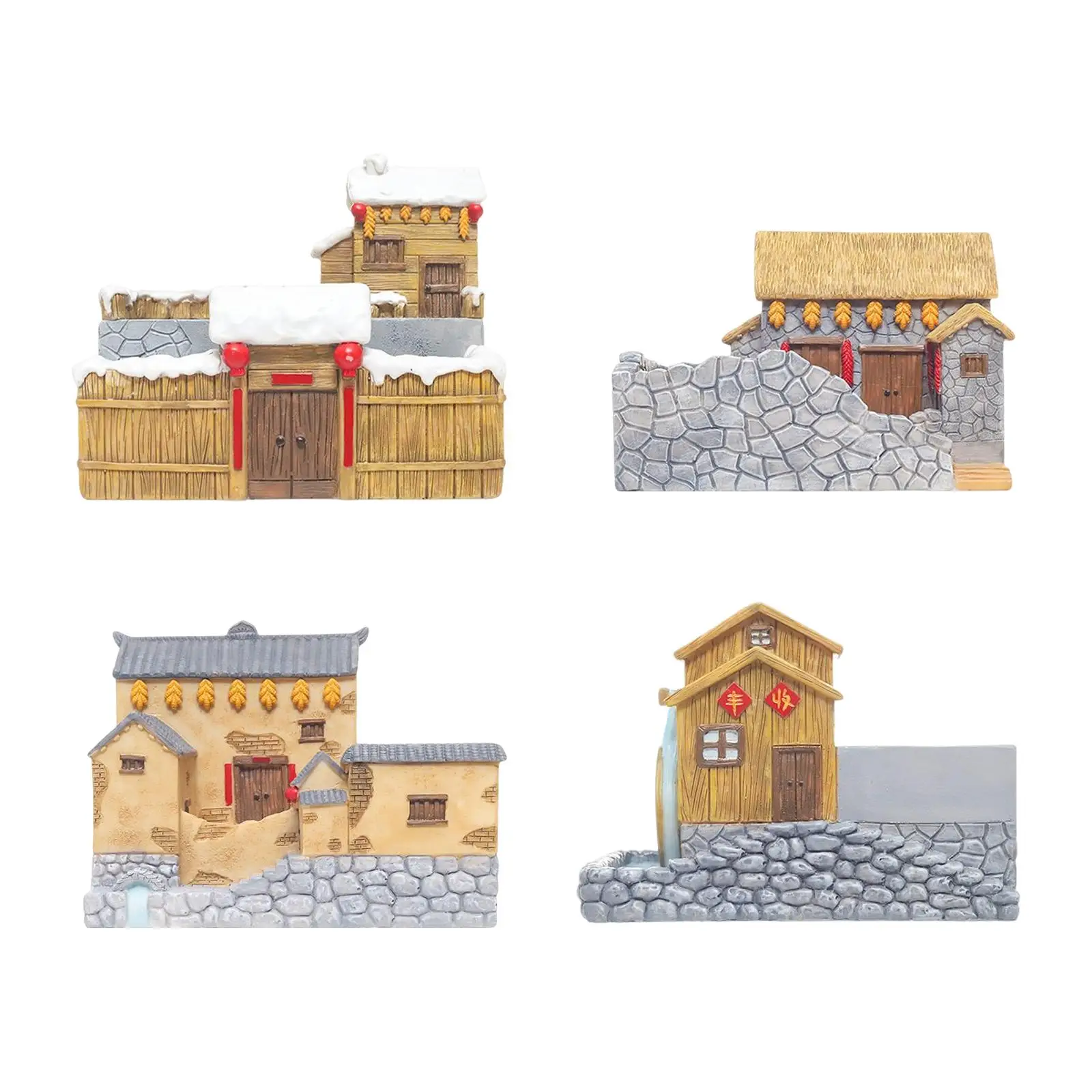 

Resin Plant Pot Flower Plant Containers Bonsai Planters Miniature Ornaments for Desktop Garden Tabletop Home Decor