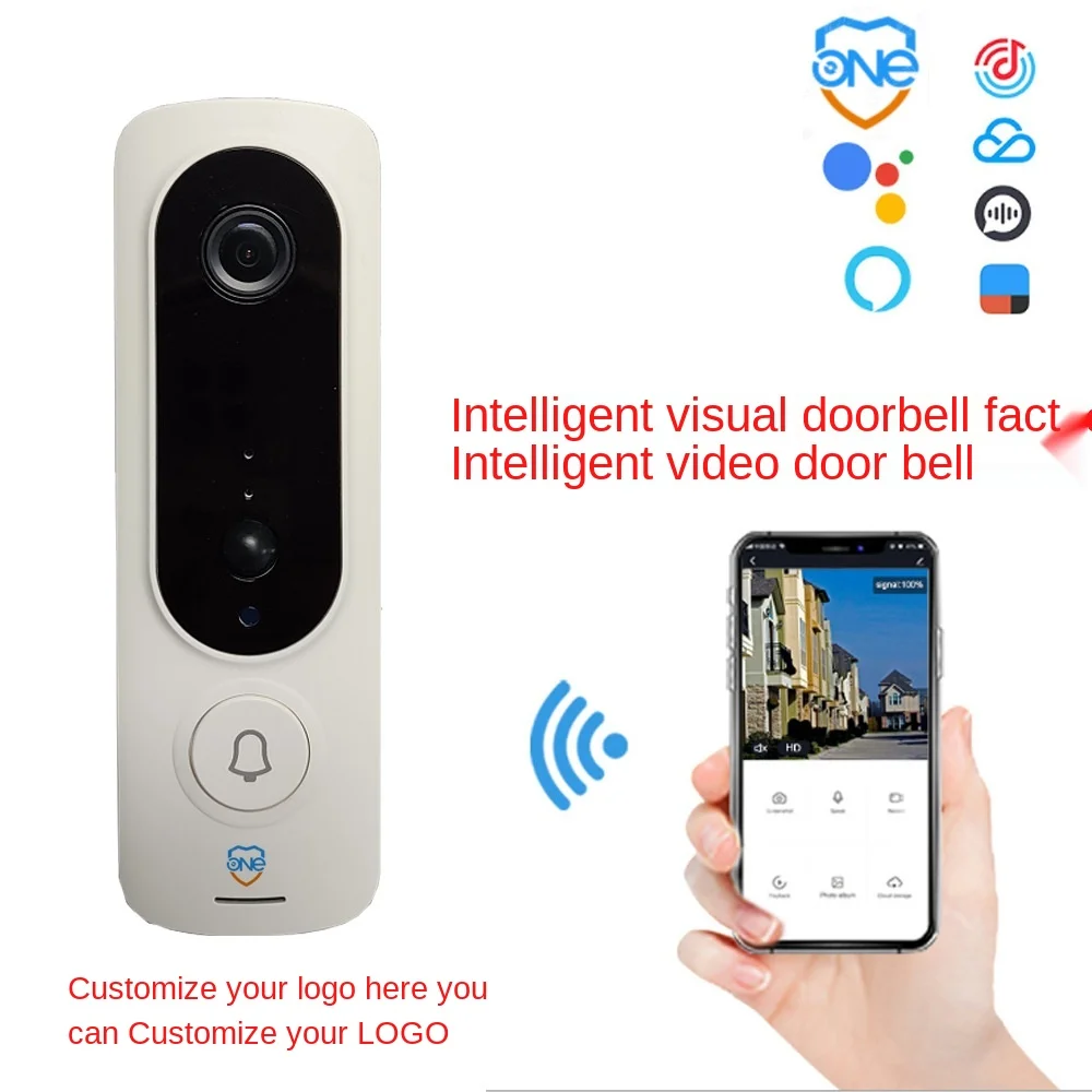 

Doorbell Visual Low-Power Video Intelligent Monitoring Face Recognition AI Induction Wireless Doorbell Electronic Wifi