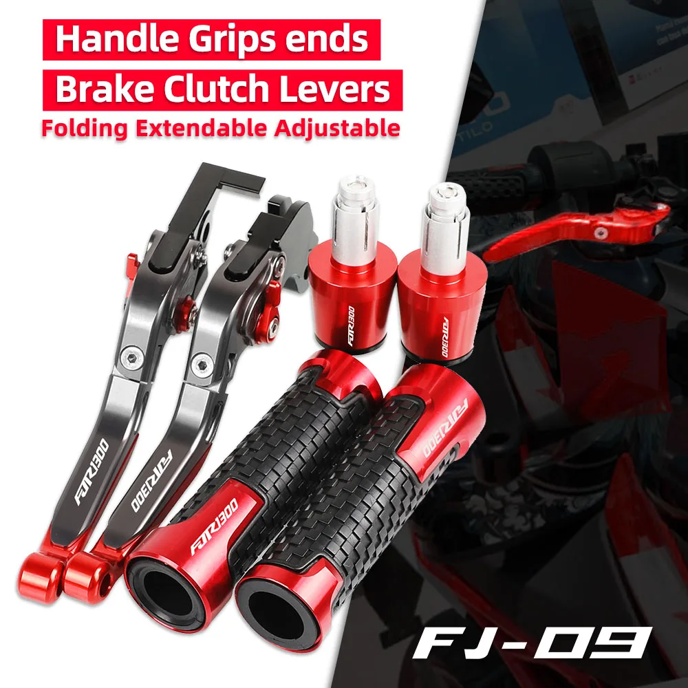 

FJR 1300 Motorcycle Aluminum Adjustable Extendable Brake Clutch Levers Handlebar Hand Grips ends For YAMAHA FJR1300 2003