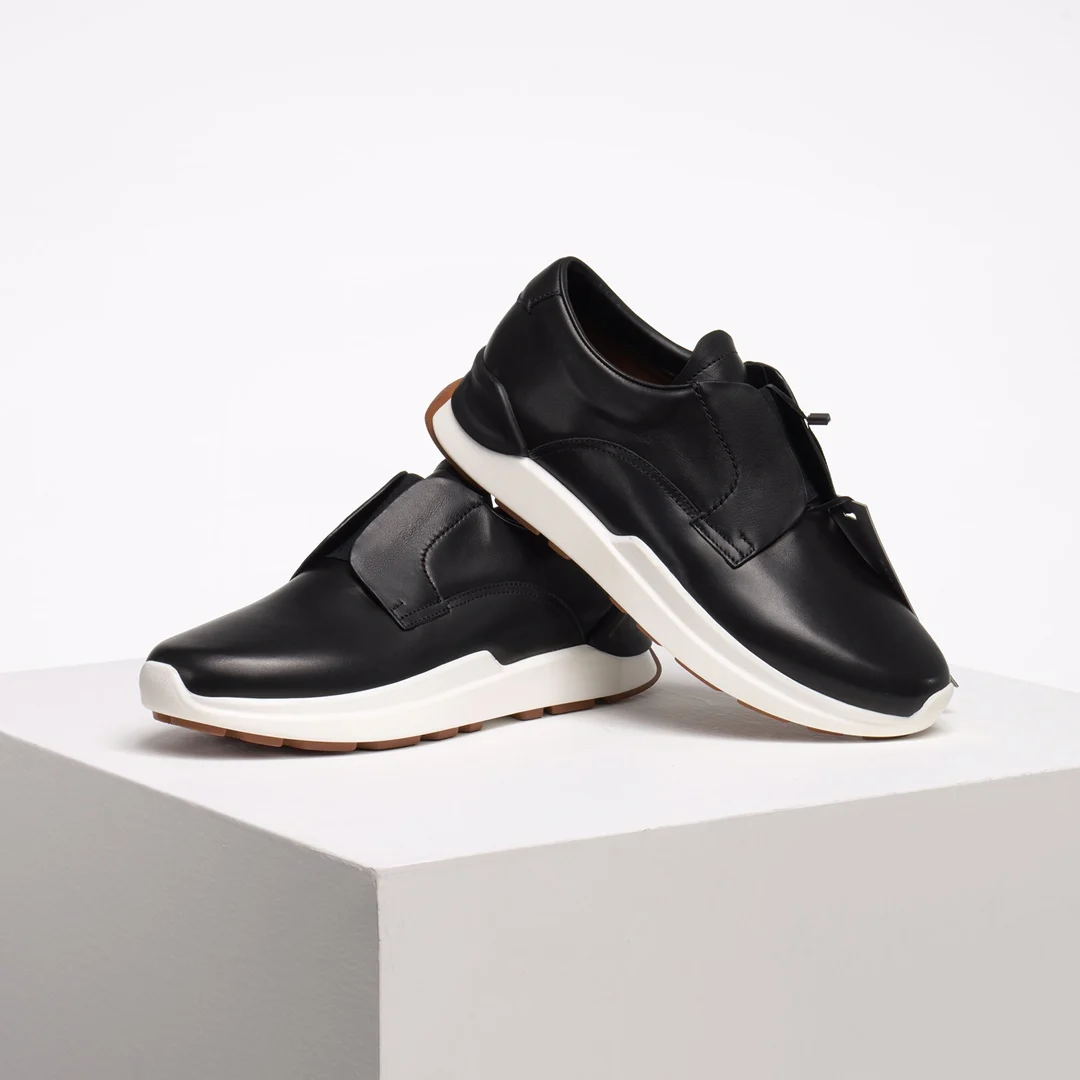 Milano sneakers Lace-up casual sneakers men leather shoes  designer loafers men