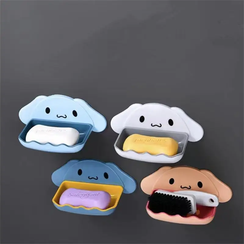 

Cute Dog Soap Box Drain Soap Holder Box Wall Mounted Soap Dish Bathroom Shower Soap Holder Storage Plate Tray Bathroom Supplies