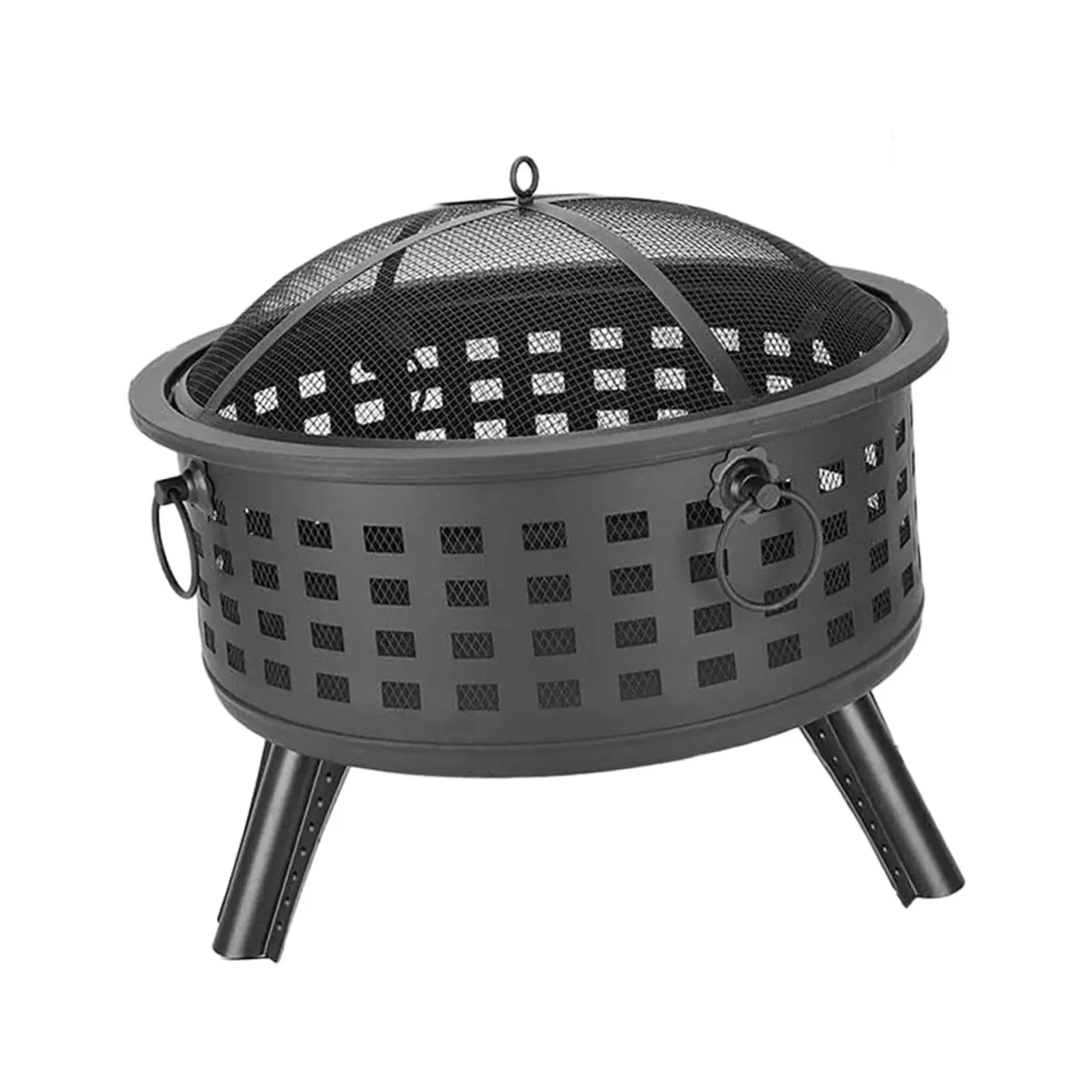 

Firepit Fire Pit, Oven Barbecue Rack Burner Brazier Spark Screen Firewood Stove