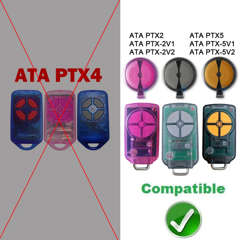 Для ATA PTX5 PTX-5V2 PTX2 PTX-5V1 TrioCode / Tricode GDO Remote Conrol Открыватель гаражных дверей 433 92 МГц
