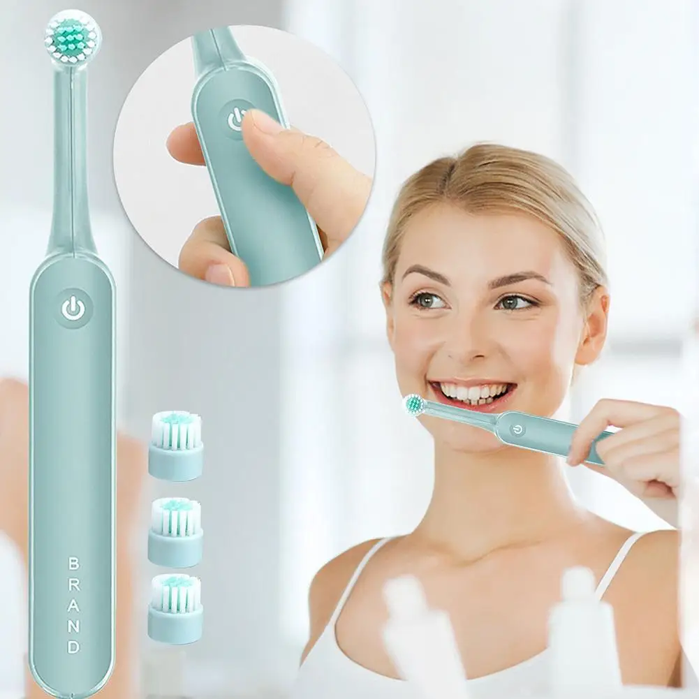 

New Electric Rotary Toothbrush Rotary Wholesale Household Waterproof Soft Bristle Vibrating Toothbrush Tooth Protection Product