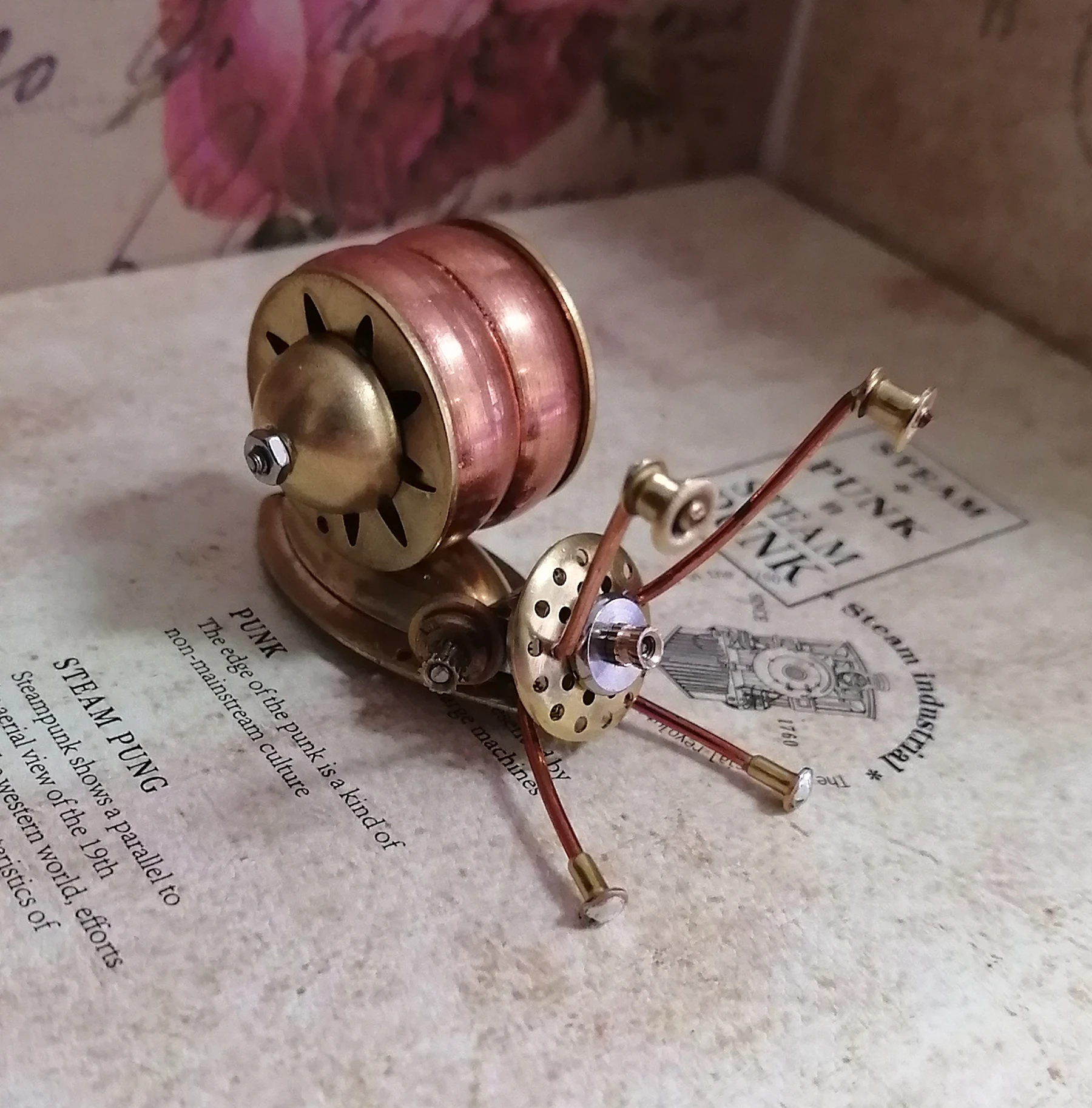 3D стимпанк механическое насекомое Милая Улитка ручная работа