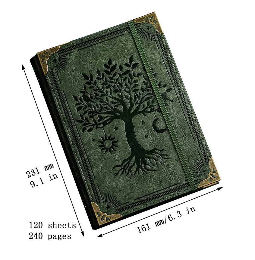 Утолщенный кожаный блокнот формата А5 рабочий с отрывными листами студенческий