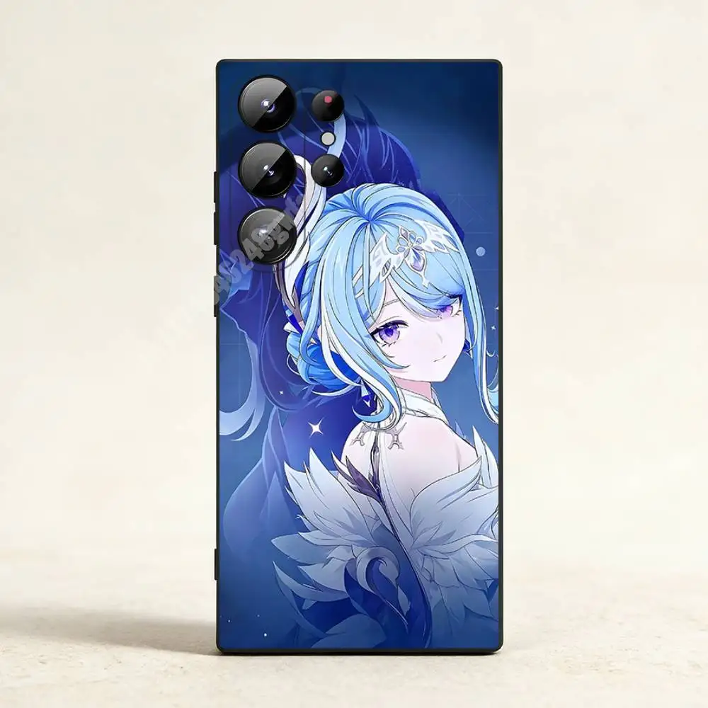 Фото Чехол для телефона Odette Genshin Impact для Samsung Galaxy S21 22 23 S24 25 26 Ultra Plus FE Lite, силиконовый бампер №3