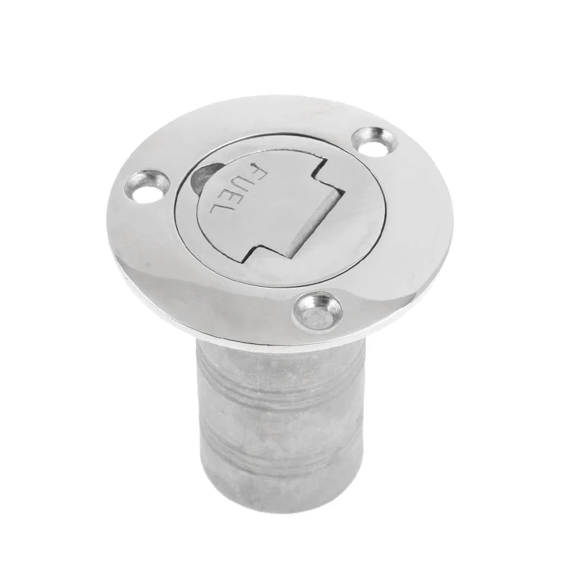 

Boat Marine 316 Stainless Steel Mirror Polish 2" 50mm Deck Fill Filler FUEL Thru Hull Tank Cap Keyless Cap Yacht Hardware