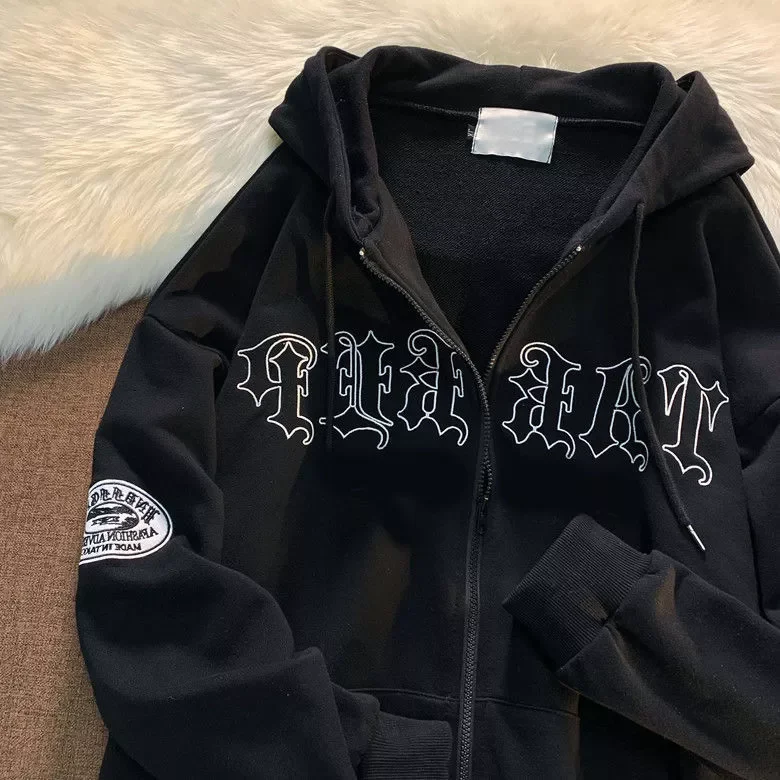 2022 New Lamb wool zip up hoodies women spring couple sweatshirt plus velvet thick lamb jacket style fleece ins |