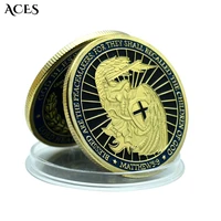 us coins gold plated coin metal paint prayer coin religious commemorative handicraft military challenge coin relief handicraft