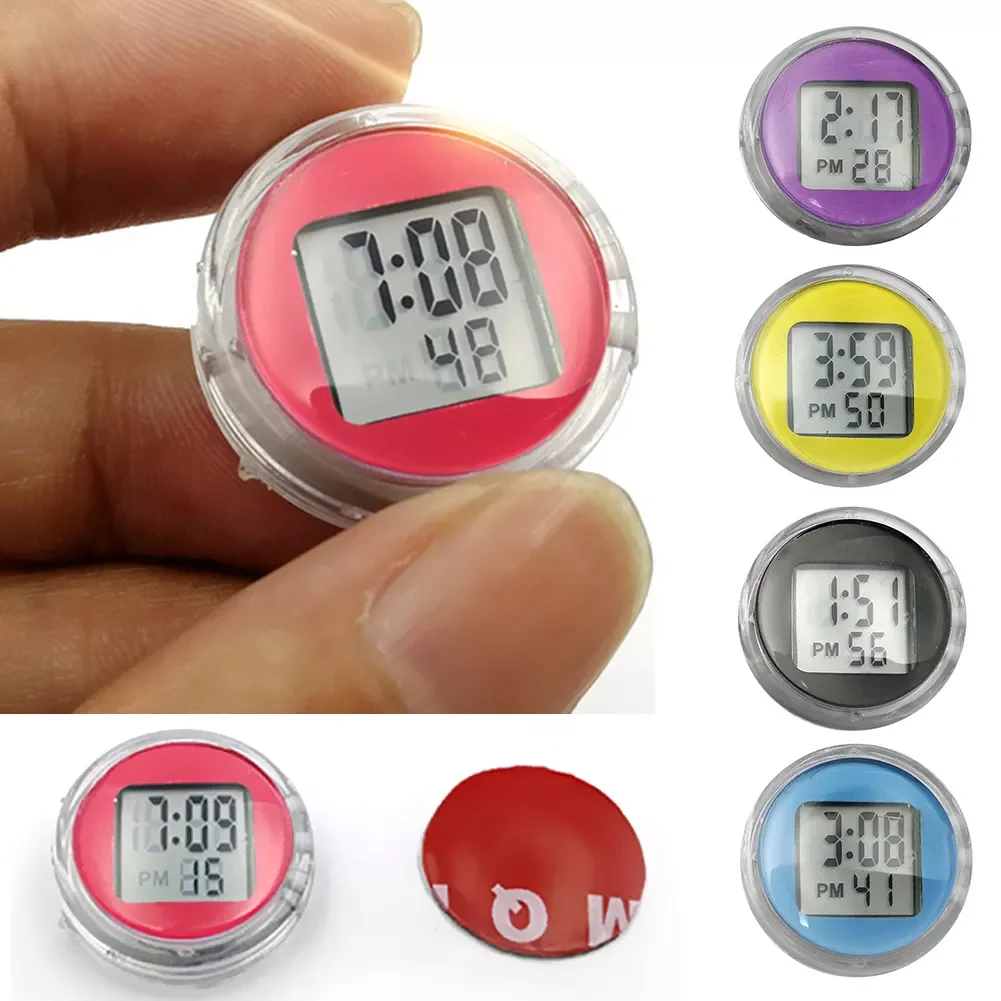 

Mini Waterproof Motorcycle Bike Sticky Digital Display Clock Watch Motorcycle Decoration Auto Car Interior Accessories
