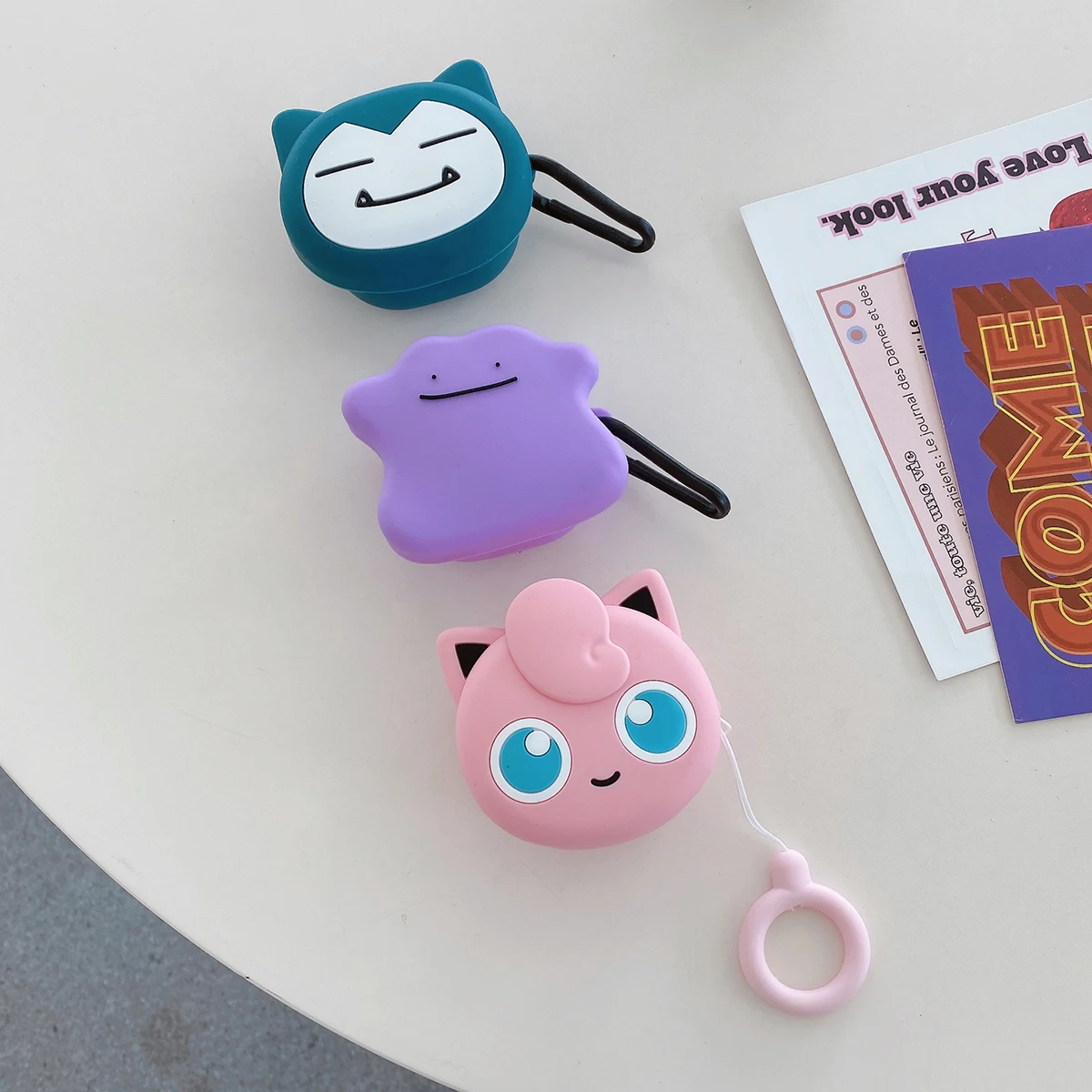 Фото For Samsung Galaxy Buds Live 2 Pro 2 FE Case Cute Jigglypuff Ditto Snorlax Silicone Earphone Case Accessories Cover №1