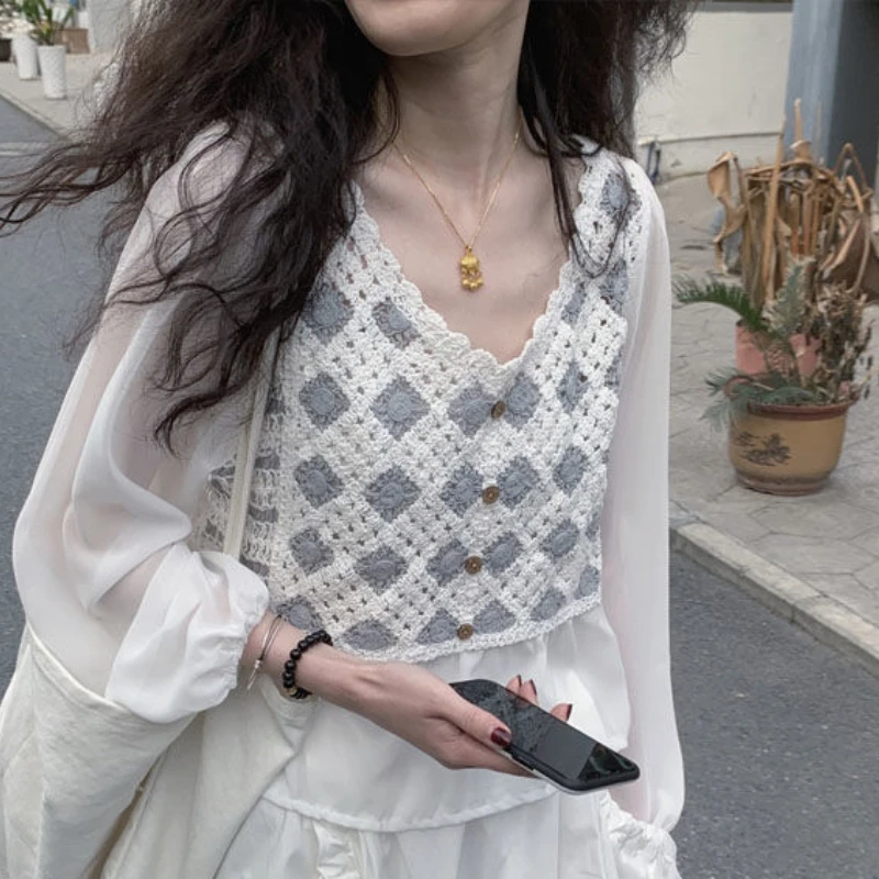 

Костюм Весенний модный дизайн с длинным рукавом дышащая удобная женская простая белая одежда из двух частей в стиле Харадзюку Ins