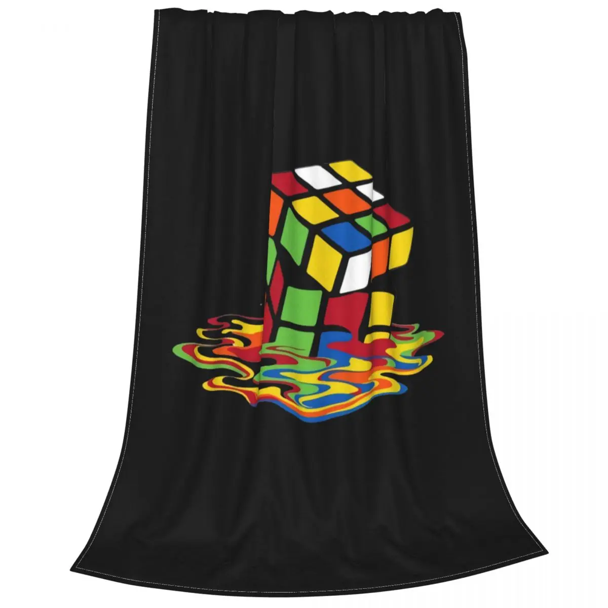 Мягкое Флисовое одеяло Rubik'S Cube Game теплая фланелевая не скатывается для дивана