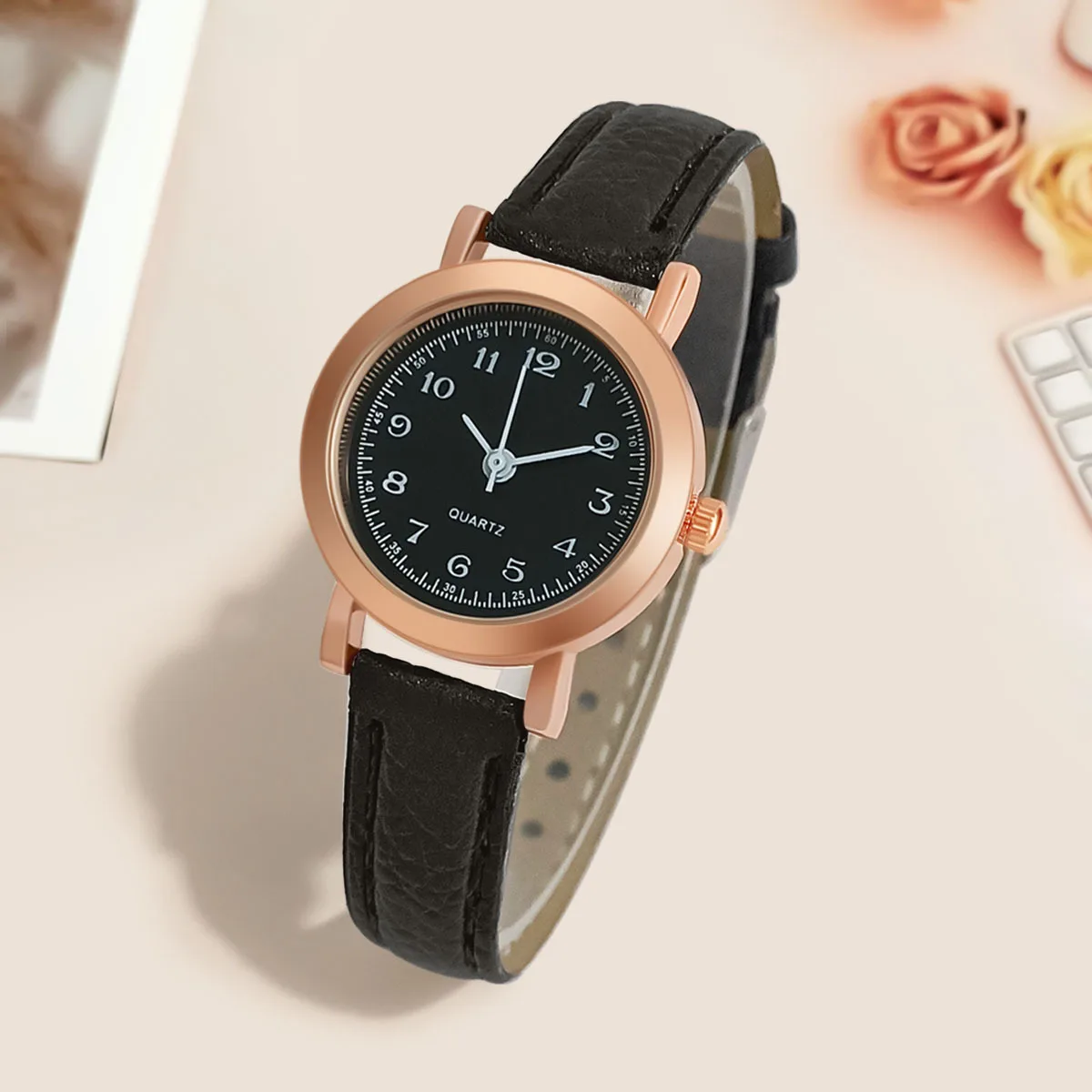Изысканные простые женские деловые часы в стиле ретро кожаные брендовые модные