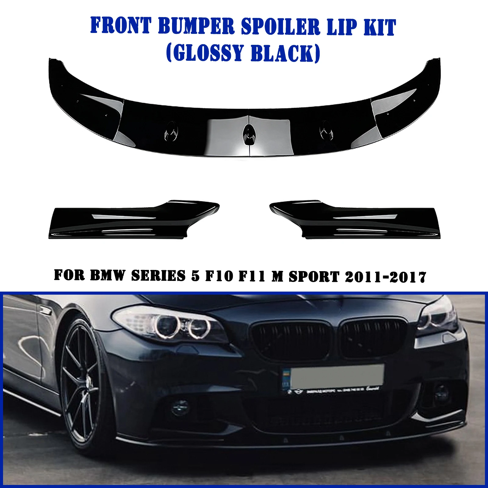 Передний спойлер для BMW 5 Series F10 F11 M Sport 2011-2017