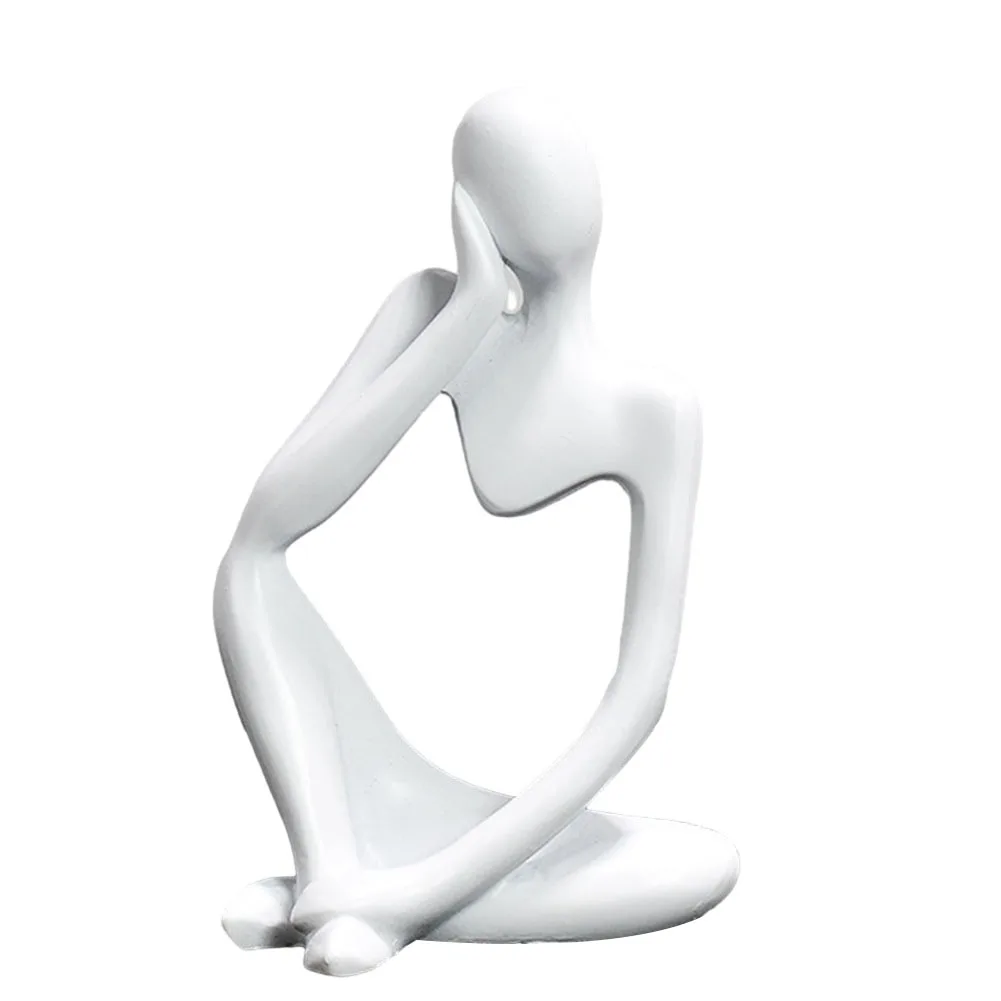 Цвет песка мыслитель абстрактные статуи скульптуры фигурка йоги скандинавская