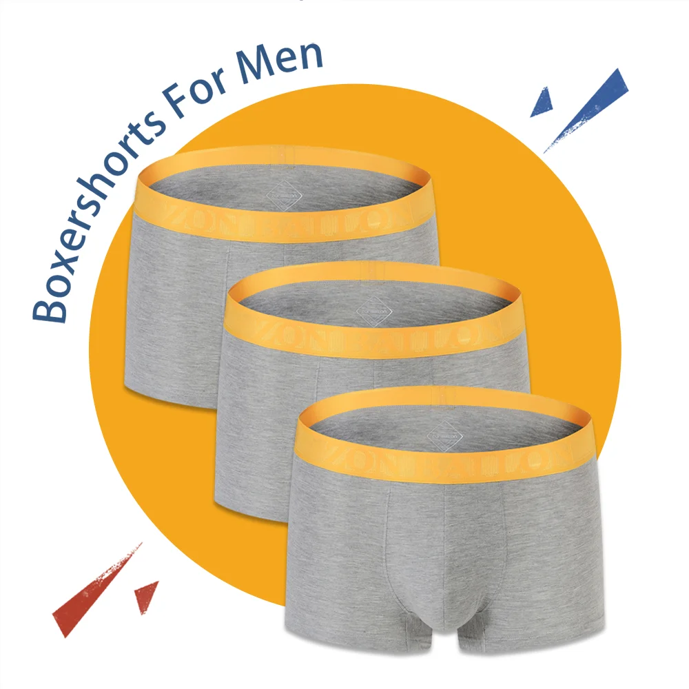 Man High Quality Bamboo Fiber Soft Underwear Men's Boxer Shorts 6 Color Male Comfortable Boxershorts