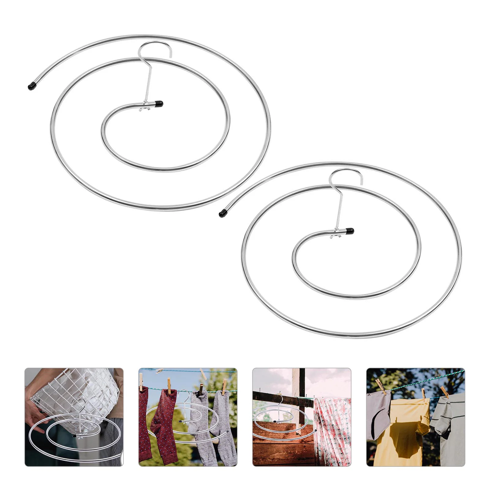 

Drying Rack Hanger Spiral Clothes Laundry Blanket Bed Sheet Quilt Towel Hangershanging Racks Shaped Clothing Storage Dryer Cover