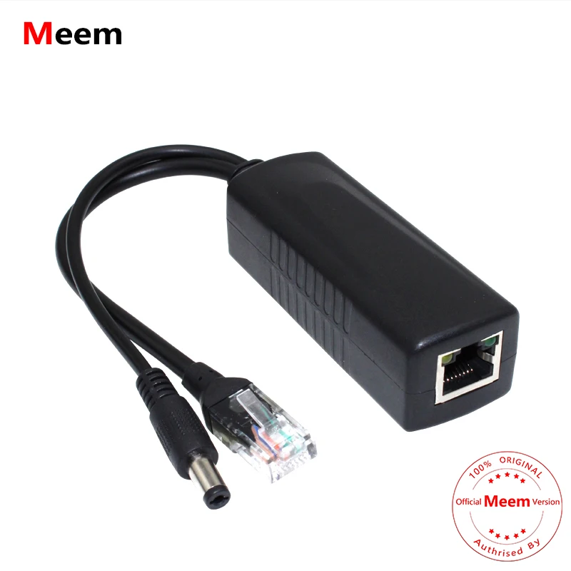 

Active PoE Power Over Ethernet Splitter Adapter 48V to 12V 1Amp POE Injector