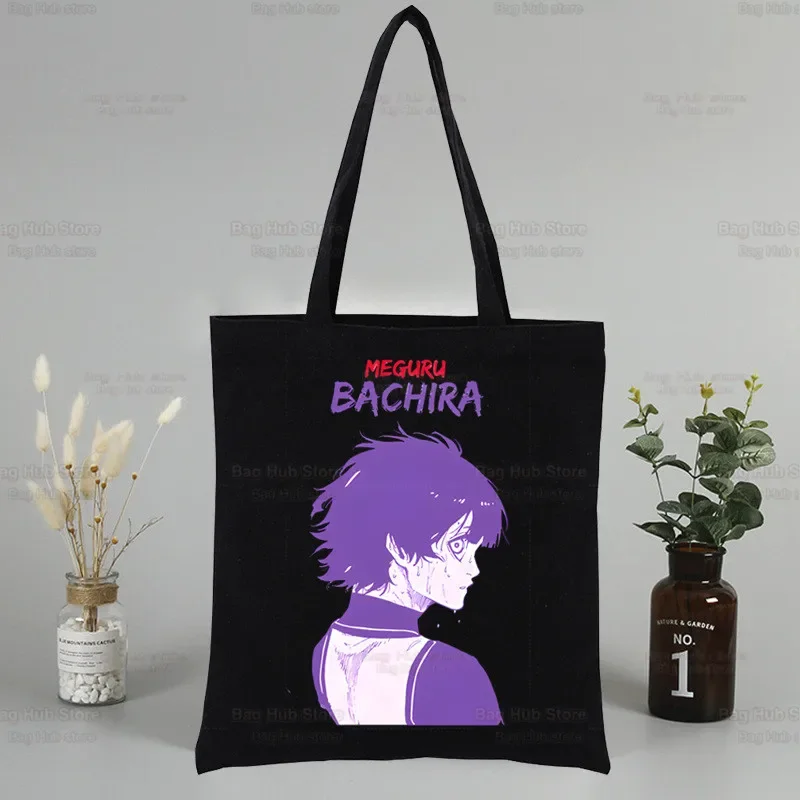 Холщовые сумки-тоут Isagi Yoichi с синим замком повседневные экологически чистые