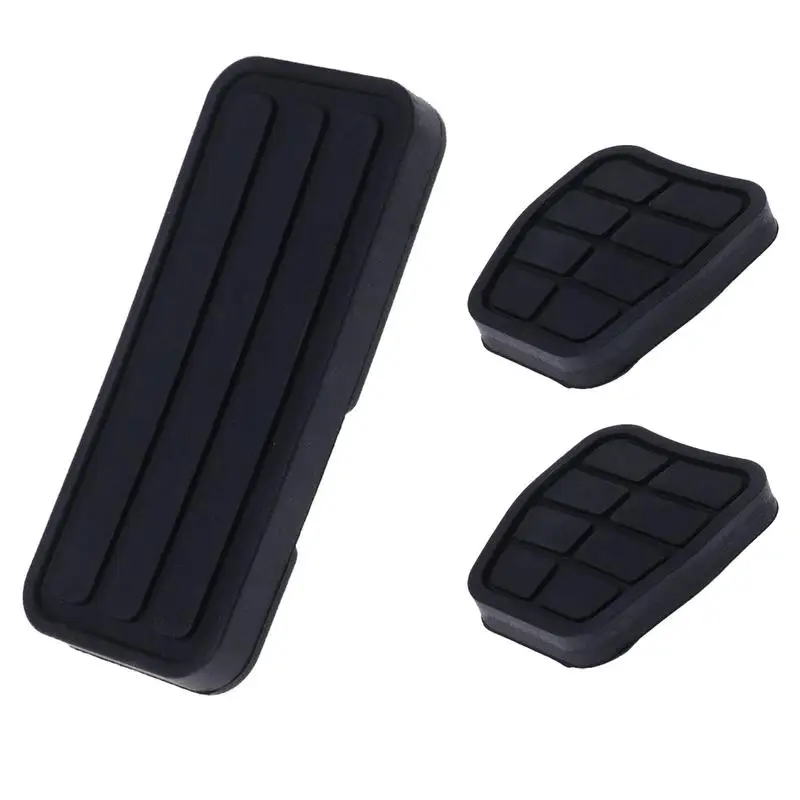 

Car Pedal Protective Cover Bags 3 Pieces Rubber Replacement For Manual Transmission Pedals Pad For Clutches Brakes Gases Pedal