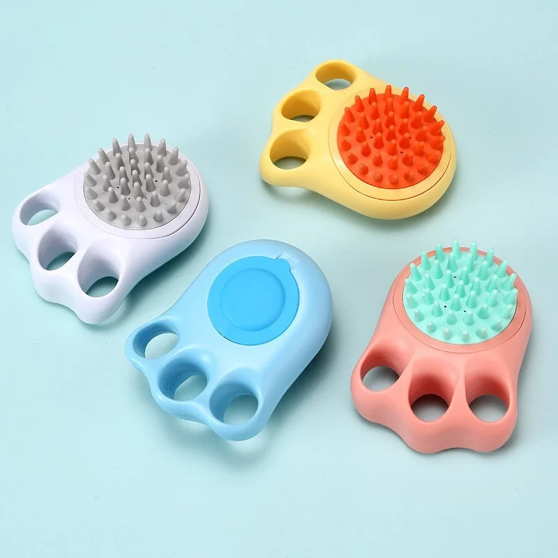

Pet Bathing Brush Soft Silicone Massager Shower Gel Bathing Brush Clean Tools Comb Dog Cat Cleaning Grooming Supplies