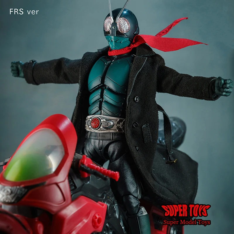 

1/12 Scale Upgraded Suede Black Long Windbreaker Coat Clothes Model Toys with Red Scarf Fit For 6'' SHF Action Figure Body