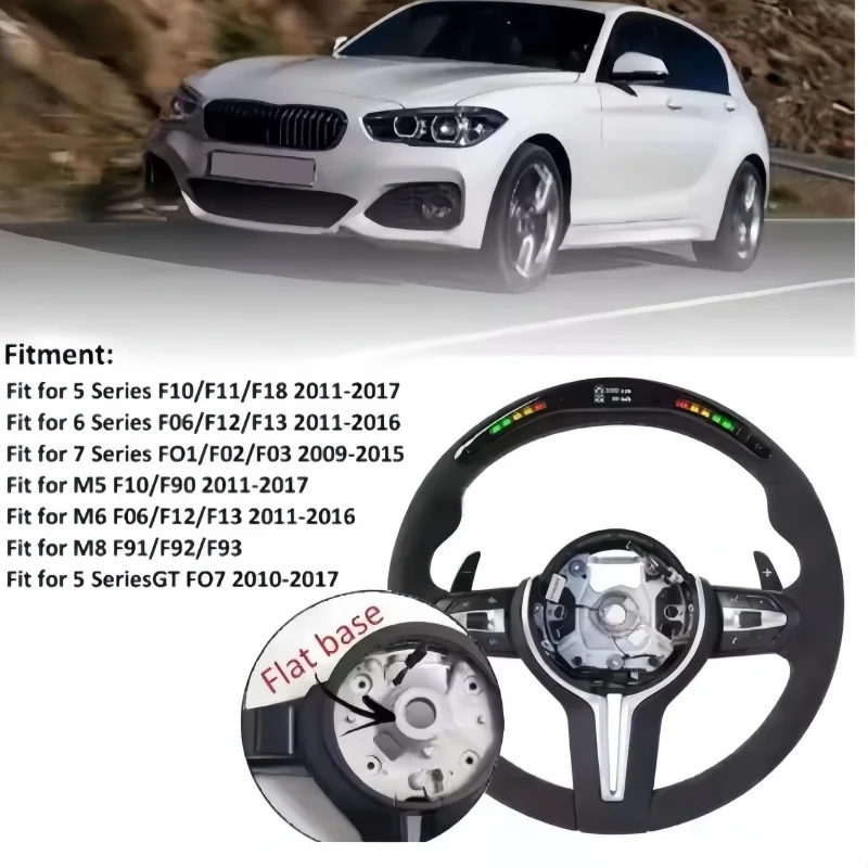 Фото Кожаный чехол на руль для BMW F10 F11 F20 F21 F30 F31 F34 F32 F33 F36 F20 F22 F23 F48 M3 M5 E90 E91 E91 Аксессуары №4