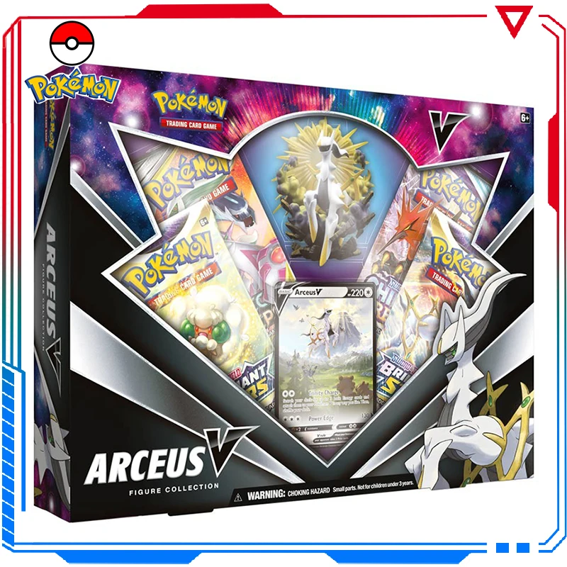

Покемон-карты PTCG Arceus V-фигурка Коллекционная коробка Покемон меч и щит Американская версия английская карточка Игрушки для мальчиков