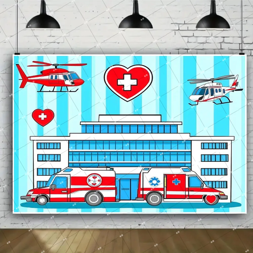 Доктор Медсестра Выпускная тема Медицинская скорая помощь Выпускной фон День