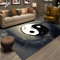 modern chinese dragon tiger tai bagua yin yang area rugs living room carpet for children play home deco floor mat and carpets