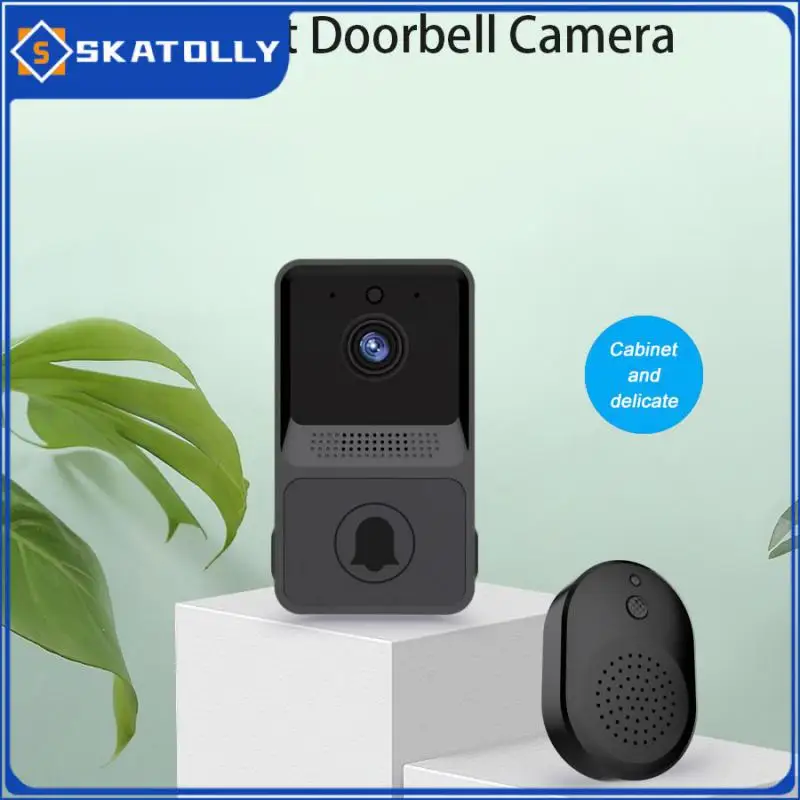 

Умный видеозвонок с Hd-камерой, мобильный дверной звонок высокой четкости с обнаружением звука и голосовым интерком для умного дома