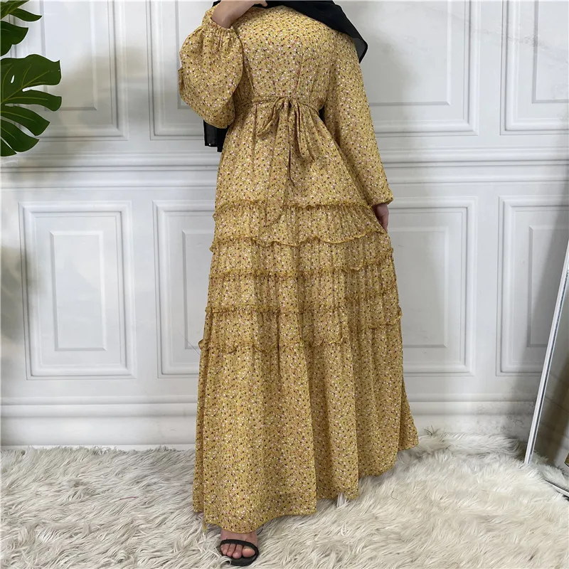 Модное Длинное Платье Ближнего Востока для мусульманской женщины, длинное платье с абайей, длинное платье, Арабская, испанская, мусульманск...
