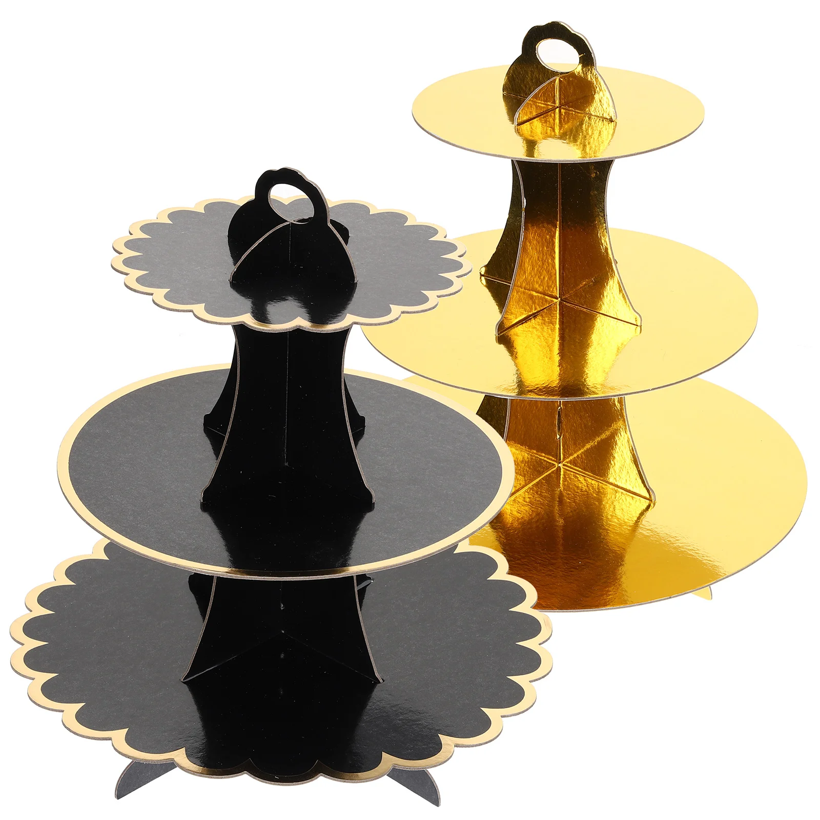 

2pcs Decorative Cake Stand Multi-function Cupcake Stand Dessert Holders