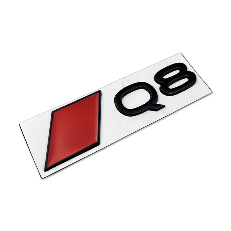 

Металлическая наклейка на боковое крыло автомобиля, значок на задний багажник, наклейка с логотипом Q1 Q2 Q3 A4 A5 A6L A8 S4 S5 S7 RS3 RS4 TTS, аксессуары