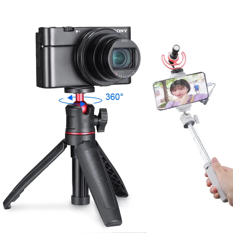 

New MT-08 Foldable Tripod for Phone Mini Portable Selfie Stick 1/4'' Screw Ballhead Universal For Camera DSLR Accessories